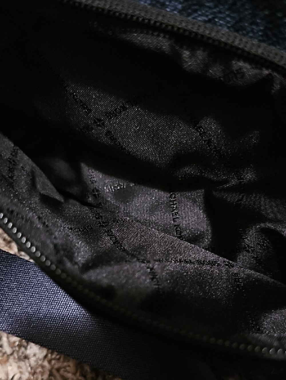 Michael Kors Dark Blue MK Logo Belt Bag - Picture 12 of 13